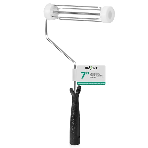 Unvert 7 Inch Paint Roller Frame, for Walls, Ceiling on All Surfaces 4-Wire Cage Frame, Choose 9