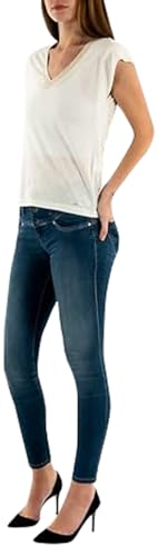 Morgan Camiseta manga corta con escote en V Azul TP