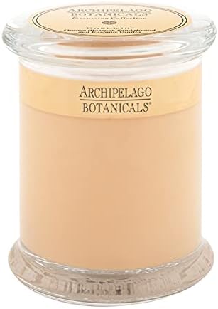Archipelago Botanicals Kashmir Glass Jar Candle | Kashmir Vanilla, Orange Blossom and Sandalwood | Hand-Poured Premium Wax and Lead-Free Wicks | Burns Approx. 60 Hours (8.6 oz)