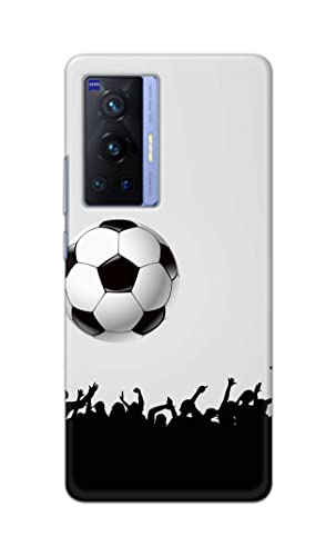 Image of Printed Hard Back Cover Case for Vivo X70 Pro Back Cover (Football Icon) -702