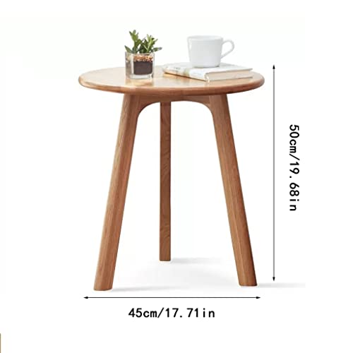 Table basse en bois ronde petite table d'appoint de salon et bout de canapé - 4