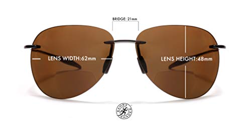 SAMBA SHADES Maui Sports Pilot Bifocal Reading Sunglasses Ultra Flex TR90 Readers Under the Sun2