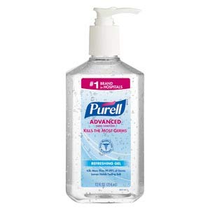 GOJO 3659-12 PURELL Advanced Hand Sanitizer, Pump Bottle, 12 fl. oz. (Pack of 12)