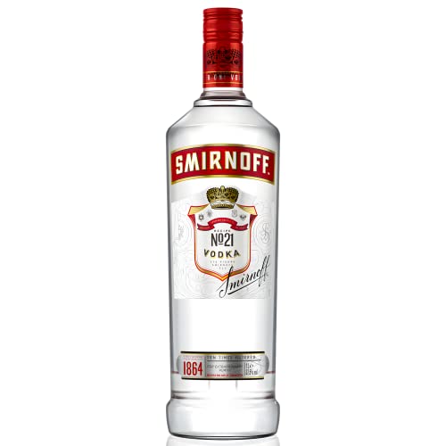 Smirnoff No. 21 Vodka | 37.5% vol | 1L | Triple Distilled & 10 x Filtered | Premium Vodka Made in Great Britain | Smooth with a Hint of Sweetness & Pepper