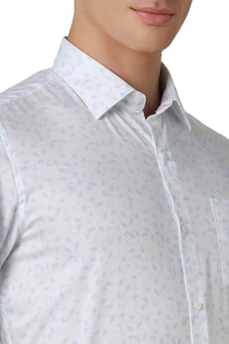 Image of Van Heusen Formal Printed Shirt for Men| Premium Cotton| Full Sleeves| Slim Fit |Breathable Fabric