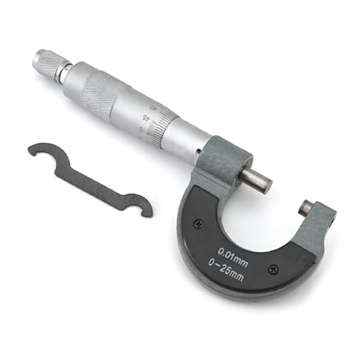 Micromètre 0-25 mm idéal pour mesurer l'épaisseur de tôle et fil d'acier