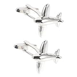 Hohopeti Gemelos De Avión Para Traje Hombre, Accesorios De Camisa De Cobre, Tachuelas Plateadas Para Reuniones Formales, Diseño Original y Duradero,