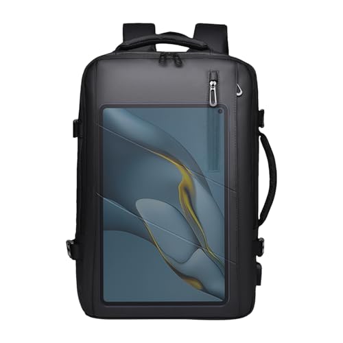 Mochila de trabajo con puerto de carga USB, mochila extragrande para laptop para viajes y oficina, bolsa de computadora resistente al agua con diseño de múltiples compartimentos para adultos, personal