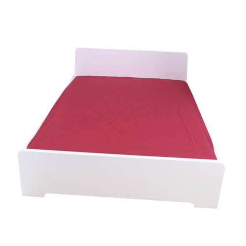 Cabilock Toda La Cama De La Cama Envolvente Cubierto De Tapa del Colchón De Tapa del Colchón De La Almohadilla De La Almohadilla Protector Rojo