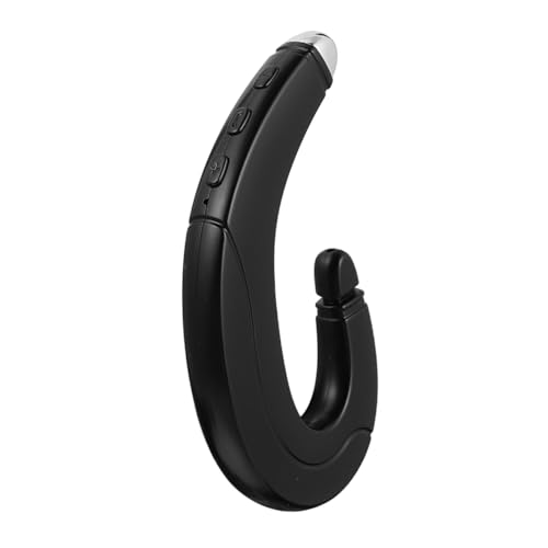 CLISPEED Auriculares Inalámbricos con Gancho Ergonómico Resistentes al Agua Auriculares de Conducción Ósea para Deporte y Conducción Color Negro