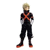 DAYIYUE MHA - Figura de anime Katsuki Bakugo de 21 cm, figura de héroe Bakugo Katsuki, traje de batalla de pie, figuras modelo de PVC para decoración de escritorio y regalo coleccionable