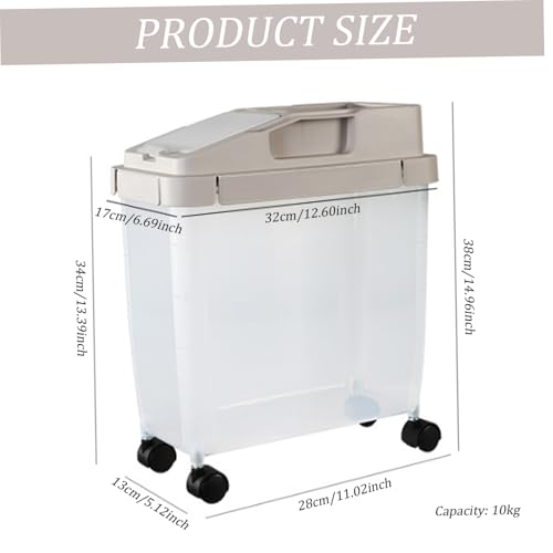Distributeur 20lb de riz et céréales d'avoine avec tasse doseuse - 4