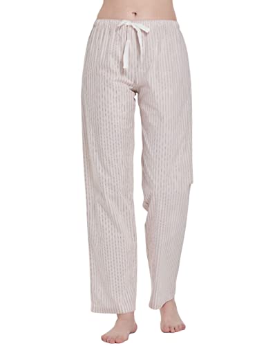 Image of CYZ Women's 100% Cotton Woven Poplin Sleep Pajama Pants