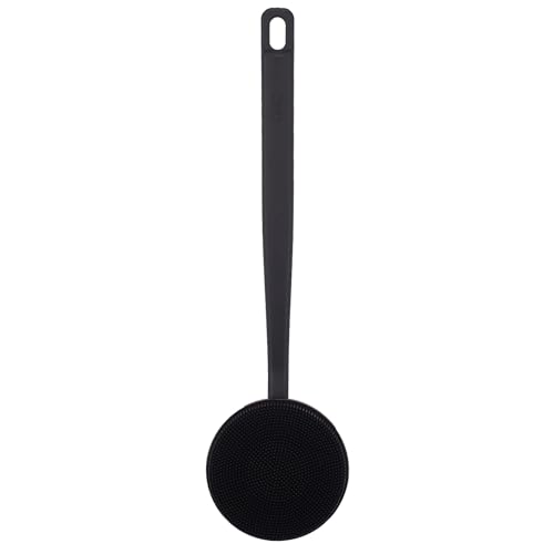 Image of DNC Silicone Back Scrubber for Shower, Shower Brush with Long Handle Soft Bristles, Body Exfoliator Washer Bath Wet or Dry Brush for Men Women