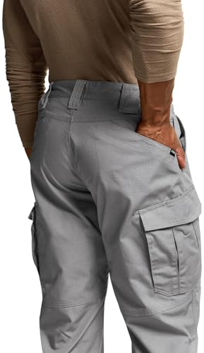 Image of CQR Men's Tactical Pants, Water Resistant Ripstop Cargo Pants, Lightweight EDC Work Hiking Pants, Outdoor Apparel