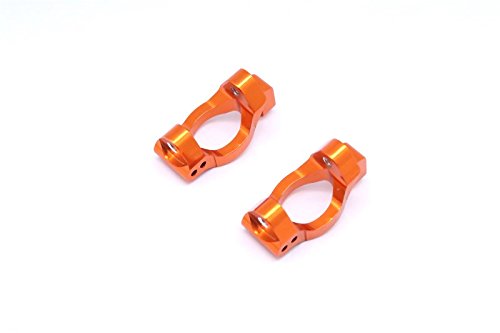 GPM for Traxxas LaTrax Rally/SST/Teton Upgrade Parts Aluminum C-Hub - 1Pr Orange