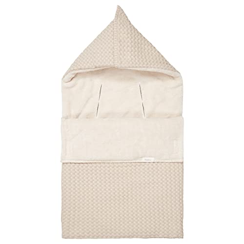 Koeka Babyfußsack - Für Babyschale - Gruppe 0+ - Mit Teddy Gefüttert - Mit Kapuze - Oslo - Aus Baumwolle - Abwaschbar -