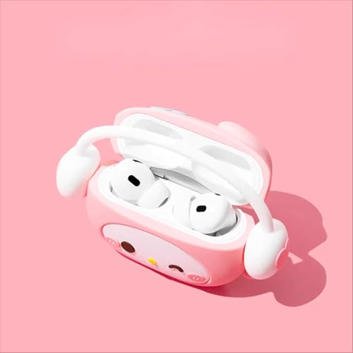Image of Cartoon Silicone Case Compatible with Apple AirPods Pro 2 Case Cover - Cute 3D Shockproof 360 Protective Skin Cover with Keychain | AirPods Pro 2nd Gen Case (Cool Melody)