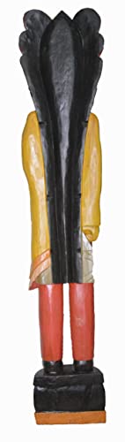 Worldbazzar 5 Foot Clearance Axe Hatchet Indian W Huge Hand Crafted Wooden Sculpture Cowboys Horseshoes Shotgun Old West Hunting Scratch And Dent Sale Cigar Store #TOP6