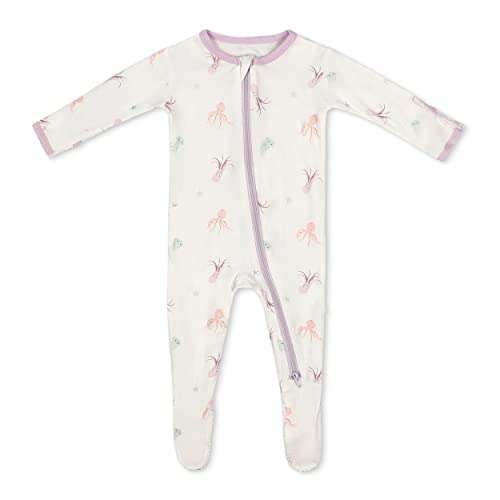 Image of Soft Baby Bamboo Viscose Footie Pajamas, Zipper Closure, 0-24 Months