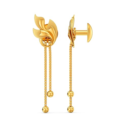 Joyalukkas 22K 916 Purity Mirage Women Gold Earrings for Women