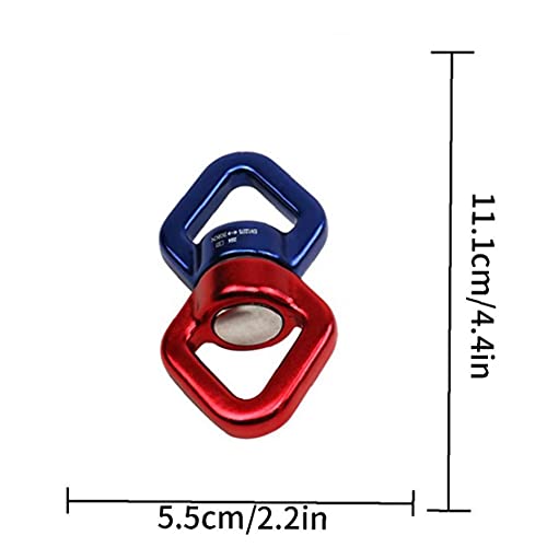 Touw Swivel Connector 30KN Swing Swivel Magnesiumlegering Micro Rotator Swing Spinner Climbing Carabiner voor training… - Afbeelding 5