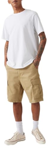 Levis Herren Carrier Cargo Shorts Harvest Gold Lt Wgt Canvas 34W