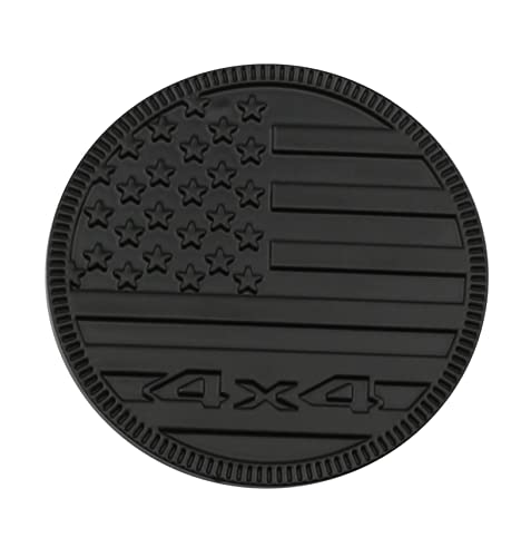 Image of CONGCONG for Jeep Emblem babge U.S. Flag Emblem 4x4 Metal Automotive Badge Specifically Designed for The Jeep Wrangler Cherokee - Stick it Anywhere! (The National Flag Dumb Black)