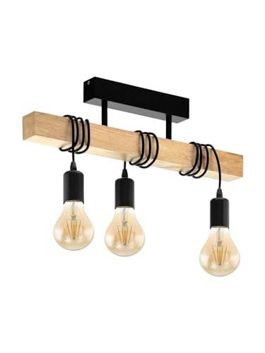 Plafonnier vintage en bois GL0526 : créez une ambiance chaleureuse au salon