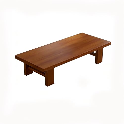 Mesa de suelo japonesa, mesa Kotatsu para sala de estar y oficina, estilo tatami tradicional, acabado versátil de nogal, perfecta para reuniones acogedoras y relajación