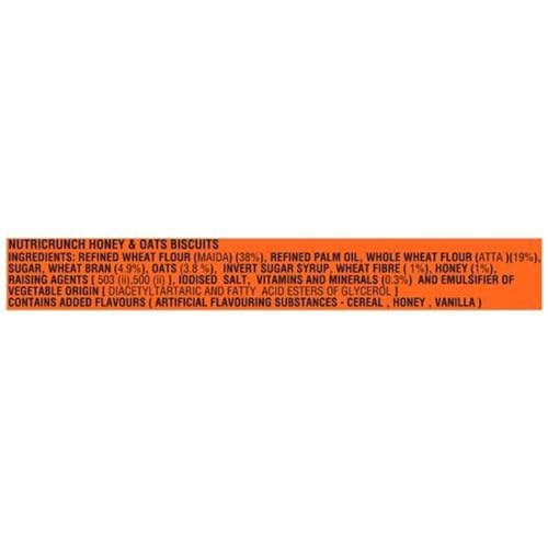 Image of Parle Nutricrunch, Honey and Oats, Oatmeal - Honey, 120 G