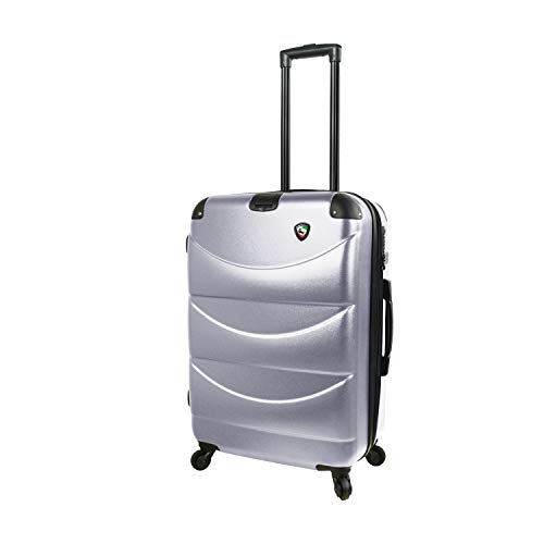 Mia Toro Italy Cadeo 24 Inch Spinner, Silver, One Size