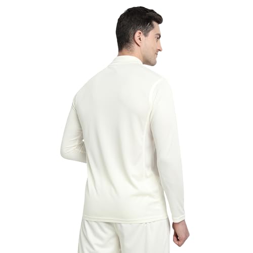 Image of SHREY Cricket Match T Shirt 2.0 Long Sleeves Off White