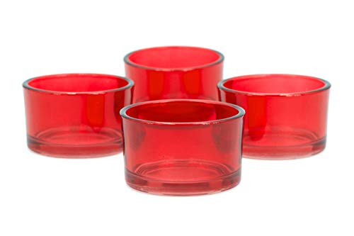 Teelichtgläser klein 51x33 mm Set 4 Stück Teelichthalter Glas...
