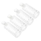 Cabilock Botellas Difusoras de Vidrio Transparentes 150Ml 4 Piezas Set Recipientes Recargables para Aromaterapia Decoración Elegante para Hogar Oficina y SPA