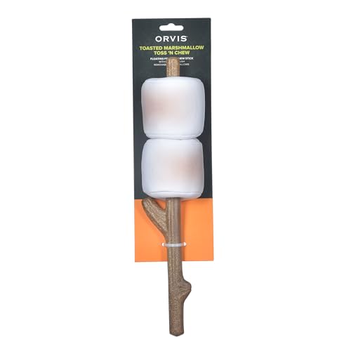 Orvis FF27746 Dog Floating Fetch And Chew Stick With Durable Plush Removable Marshmallows; Interactive Dog Toy With Removable Squeaky Marshmallows thumb #1