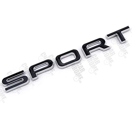 Carchrome.cc Black Silver Chrome Sport Emblem Decal Badge Logo Limited Black Sport Lettering Tailgate Boot Lid Emblem Badge For Range Rover #TOP18