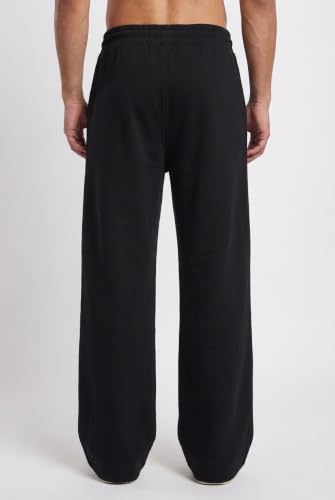 Image of MARK LOUIIS Men's Baggy Trackpants | Regular Fit Cotton Sweatpants with Drawstring Waist & Side Zipper Pockets | Oversized Casual Track Pants for Gym