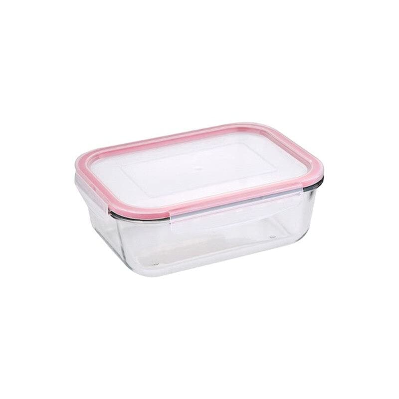 San Ignacio Fiambrera Hermetica 1500 Ml Toledo De Cristal En Color Rojo