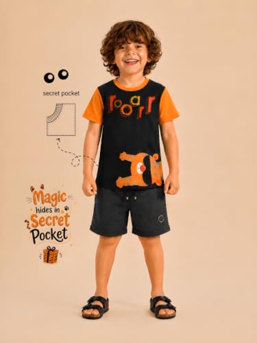 Image of Pilolo Kids Soft Cotton Lycra Pocket T-Shirt for Boy