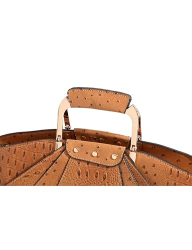 Image of Bag Woman Large Capacity Leather Purse Fashion Designer Metal Top Handle Handbags Women Crossbody Large Bags for Women Tote