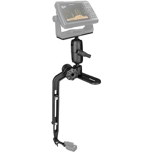 Kayak Fish Finder Mount with Adjustable Transducer Mounting Arm