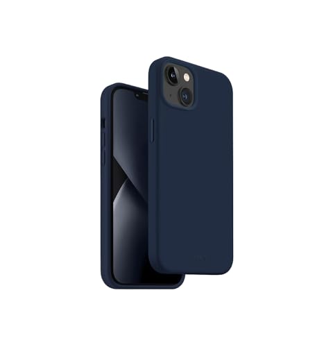 Uniq Coque Hybride pour iPhone 14 Plus Lino Marine Bleu