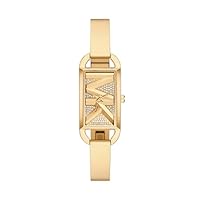 Michael Kors Women's Mini Empire Pavé Bangle Watch, MK4840, Gold, 21 mm