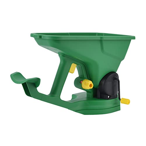 Fdit Seed Drills, Gardening Portable Spreader, Portable Gardener Hand Held Seed Spreader Small Planter Hand cranked Lawn Seed Farmland Fertilizer Spreader for Gardens Lawns Small