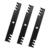 KANXAJJY (3PCS) 173921 Gator Mulching Lawn Mower Blades - Replace OEM 180054 173920 532180054 532173920 532173921 - Fits Husqvarna 2748GLS YTH2448 Poulan PB20VA48 - for 48 Inch Deck
