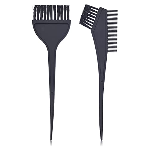 DBOO Lot de 2 pinceaux de teinture pour cheveux - Outils de coloration pour cheveux - Applicateur de couleur - Balayage - Brosses de teinture double face pour salon de coiffure Cover