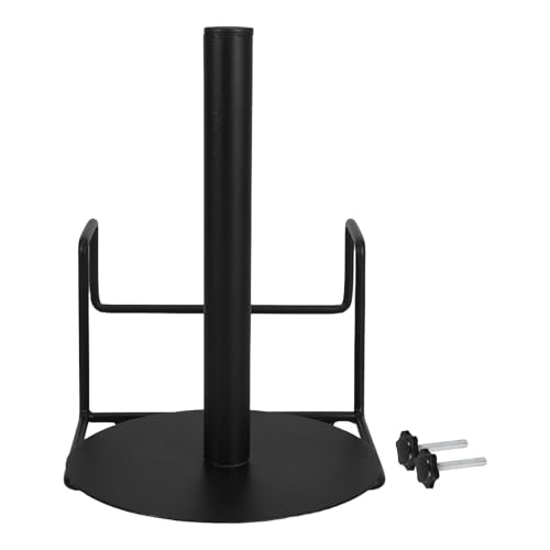 Soporte de pared negro de hierro para optimizar el despacho de bolsas en comercios de conveniencia