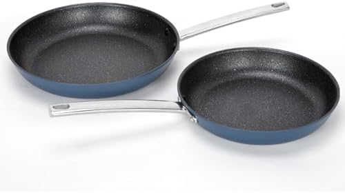 MAISON ARTS Nonstick Frying Pans Set 2 Piece. 9.5 and 11 Skillet with Stainless Steel Handle. N...
