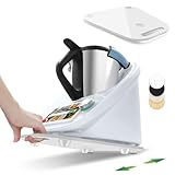 per bimby tm6 tavola scorrevole in acrilico, accessorio per tavola scorrevole in acrilico, per bimby vorwerk robot da cucina tm 6 tm5, accessorio (bianco)